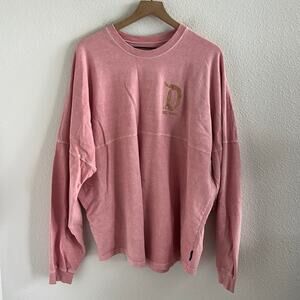 Disney Spirit Jersey Pink Long Sleeve Disney Parks Graphic T-Shirt Tee XL